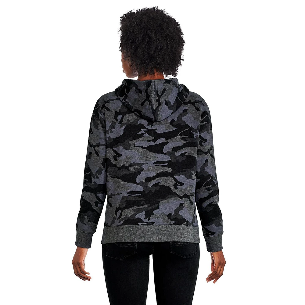 George Women's Printed Full-Zip Fleece Hoodie