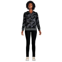 George Women's Printed Full-Zip Fleece Hoodie