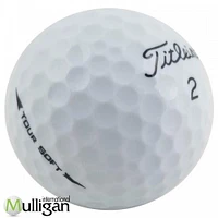 Mulligan - 60 Titleist Tour Soft 4A Recycled Used Golf Balls, White