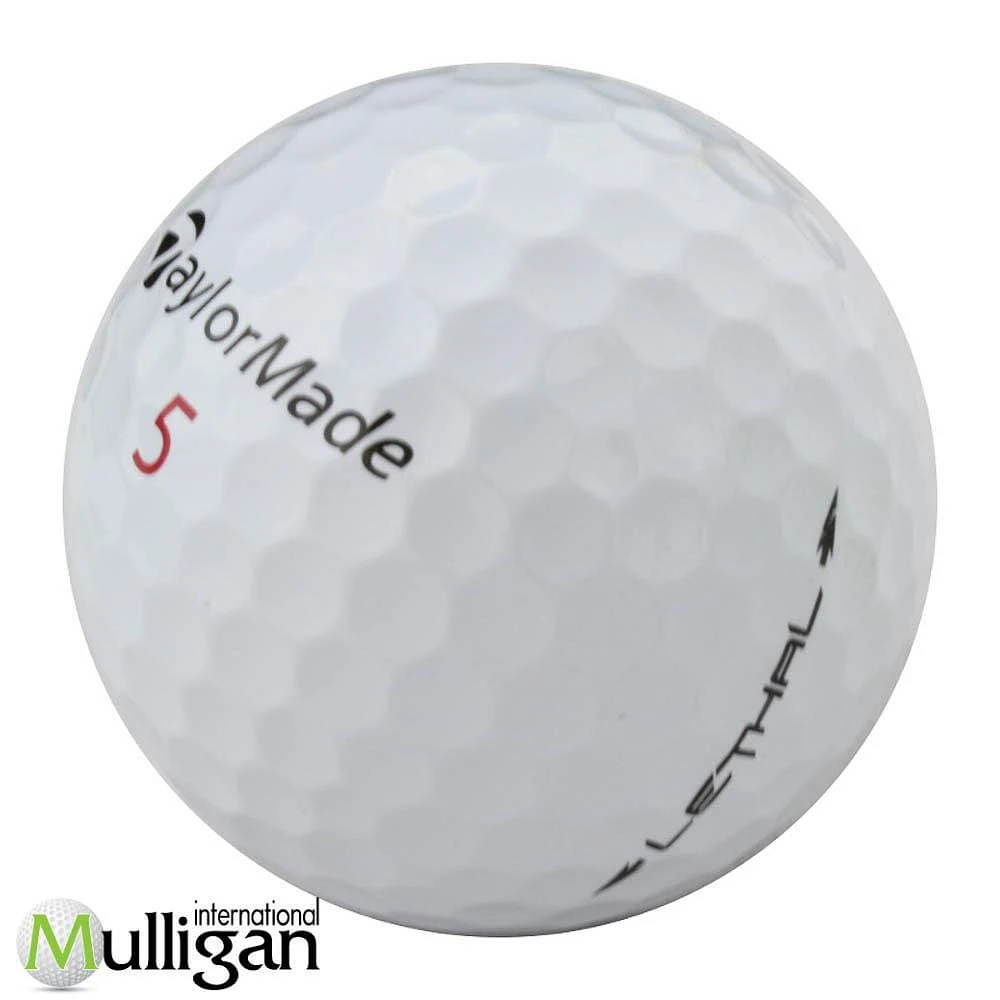 Mulligan - 12 Taylormade Lethal 4A Recycled Used Golf Balls, White