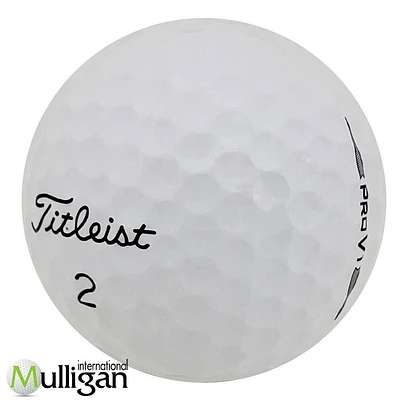 Mulligan - 12 Titleist Prov1 2020 5A Recycled Used Golf Balls, White