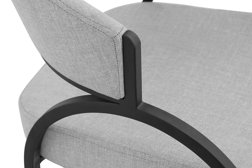 Jennifer Dining Chair, Set of 2, Grey/Black