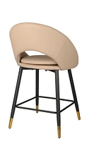 Valentina Counter Stool, Set of 2, Beige