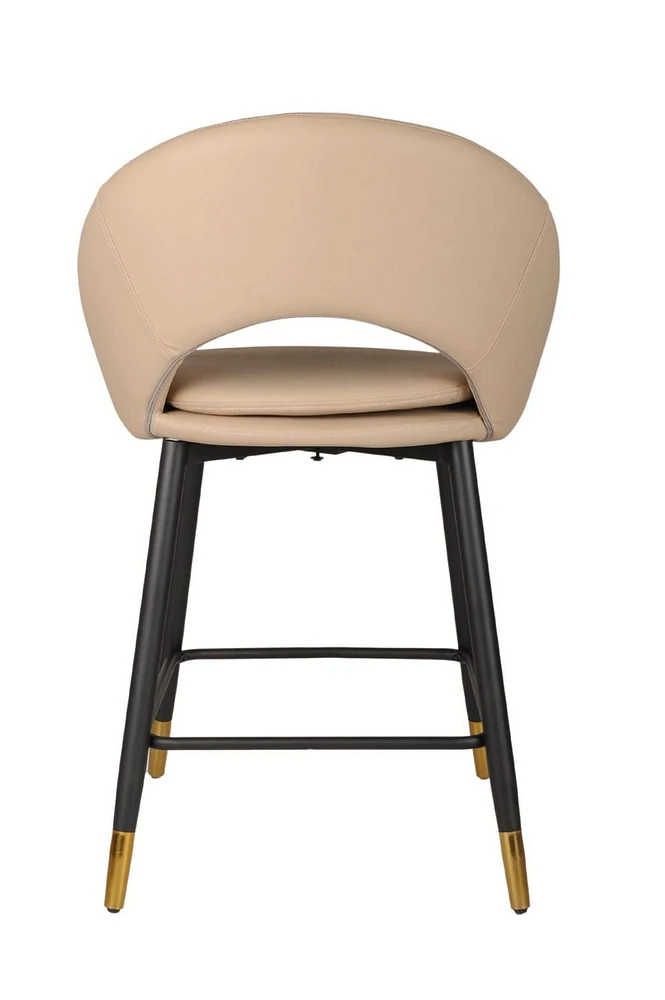 Valentina Counter Stool, Set of 2, Beige