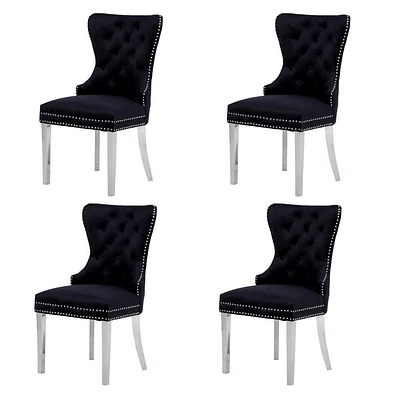 BOYEL DINING CHAIR in Black SET OF 4