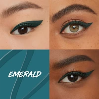 Maybelline New York Master Precise Traceur Liquide, Jusqu'à 30 heures, Application simple et précise, Emerald, 1 ml Soft, chenille-style baby yarn