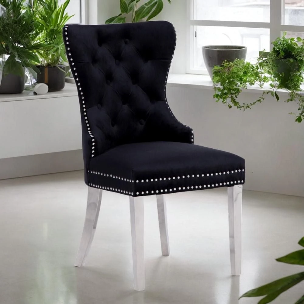 BOYEL DINING CHAIR in Black SET OF 6