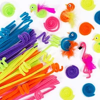 Horizon Group Usa Neon Fuzzy Sticks, Bendable, flexible & fuzzy