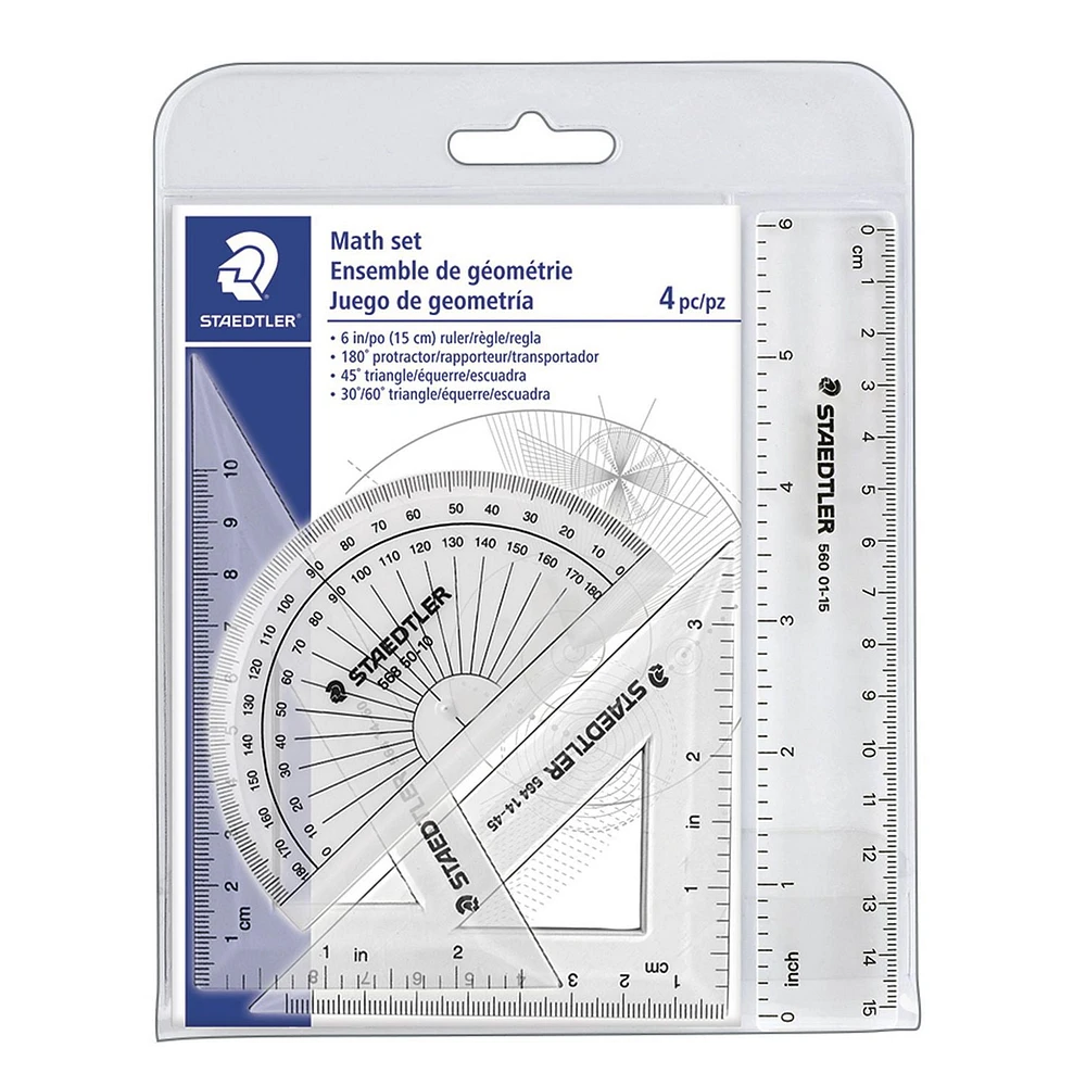 Staedtler Math Set, Staedtler Math set 4 pcs