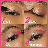 Bâton ombre à paupières longue tenue polyvalent Color Tattoo de Maybelline, Maquillage pour les yeux, Rebellious, Noir, 1,4 g Polyester #6 Super Bulky Yarn