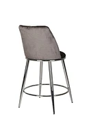 Nora Counter Stool, Set of 2, Grey