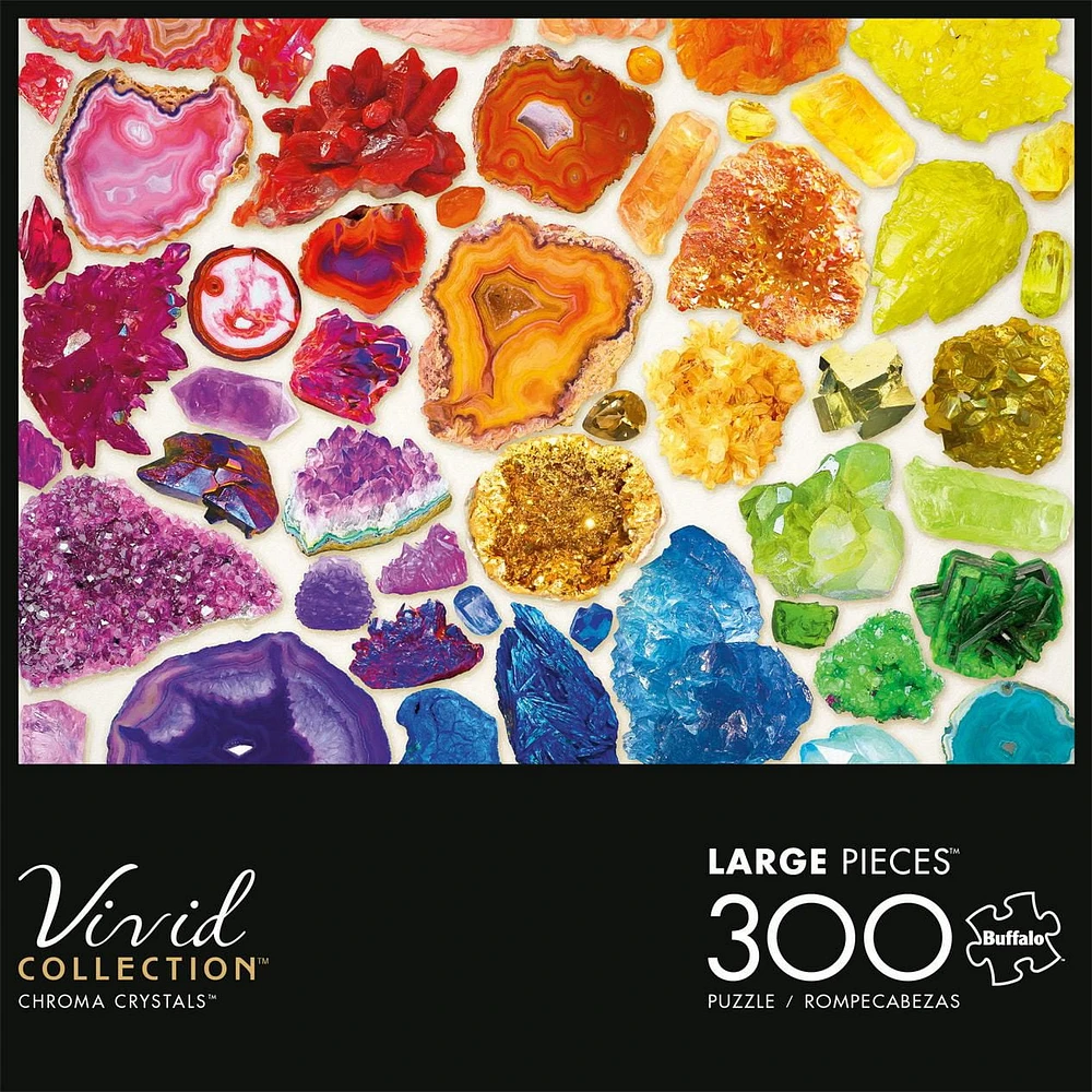 Buffalo Games - Vivid Collection - Chroma Crystals - 300 Piece Jigsaw Puzzle