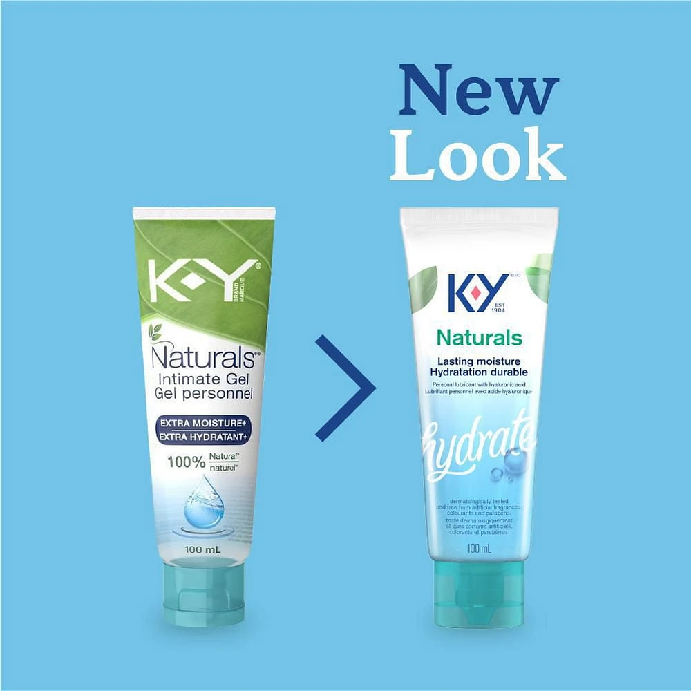 K-Y® Personal Lubricant, Naturals® Moisture+ , gel, 100 mL