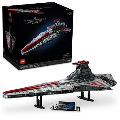 LEGO Star Wars Venator-Class Republic Attack Cruiser, Ultimate Collector Series Building Set for Adults with Captain Rex Minifigure, Star Wars Gift, The Clone Wars Activity for Stress Relief, 75367