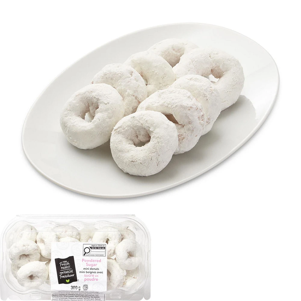 Your Fresh Market Powdered Sugar Mini Donuts, 300 g