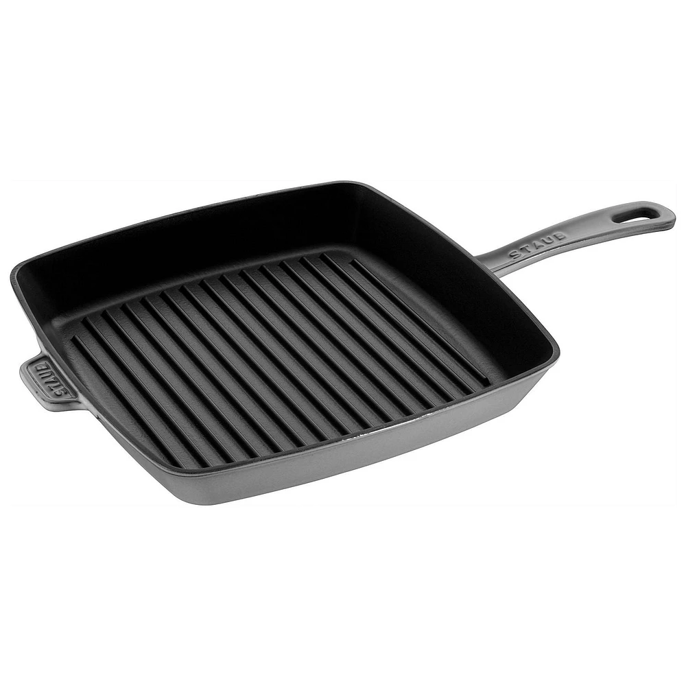 STAUB GRAY 30 CM. AMERICAN GRILL PAN  (B STOCK: Factory original, factory sealed  - B STOCK