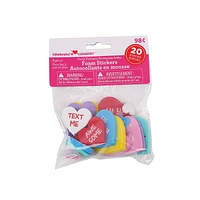 20 CONVERSAONAL HEART STICKER