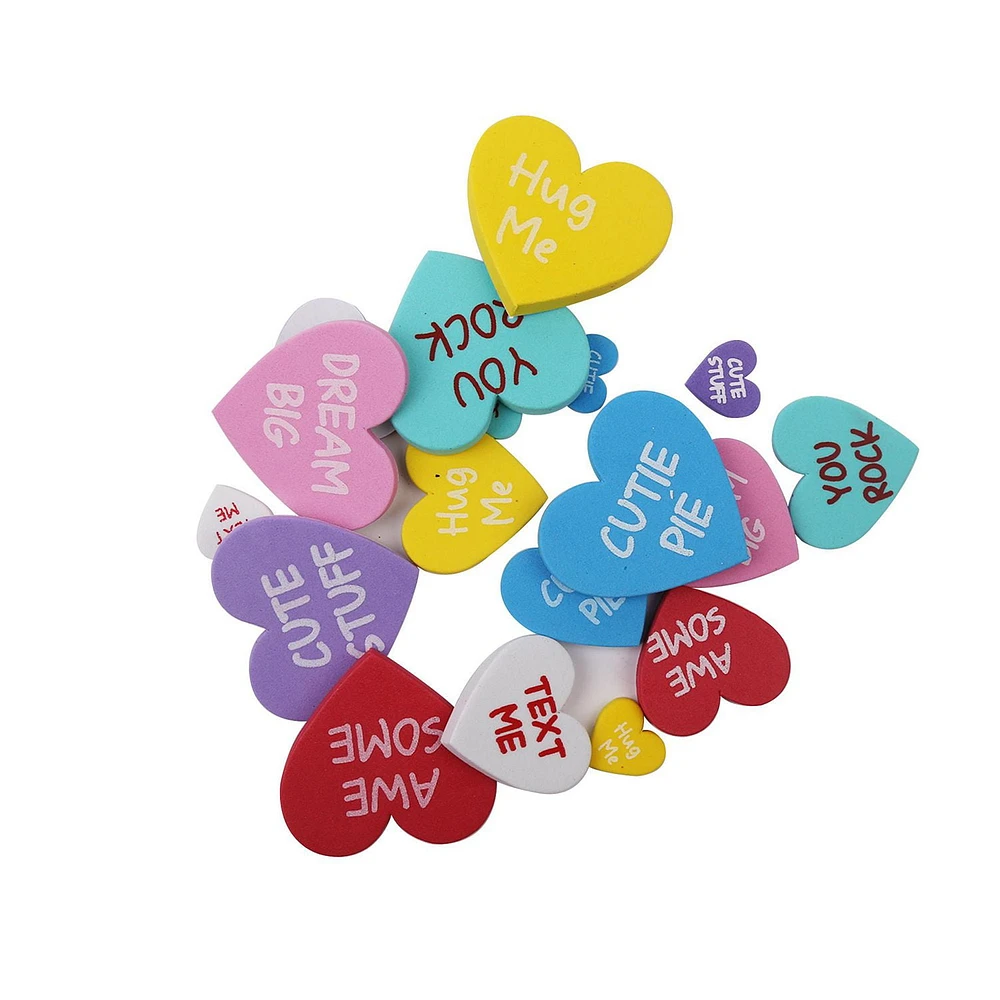 20 CONVERSAONAL HEART STICKER