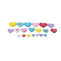 20 CONVERSAONAL HEART STICKER