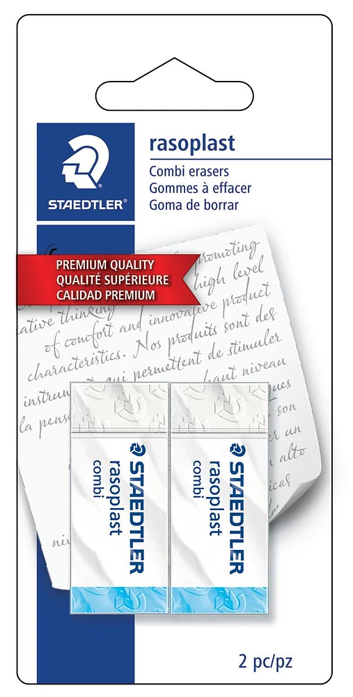 Staedtler Rasoplast Combi Eraser, 2 pcs Rasoplast combi eraser