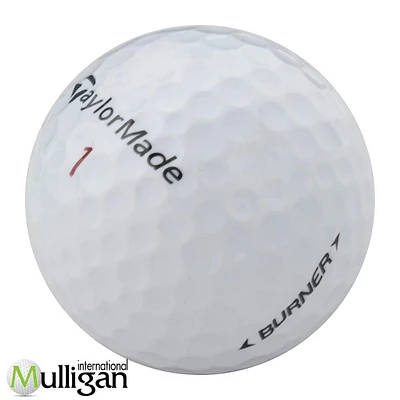 Mulligan - 12 Taylormade Burner 4A Recycled Used Golf Balls, White