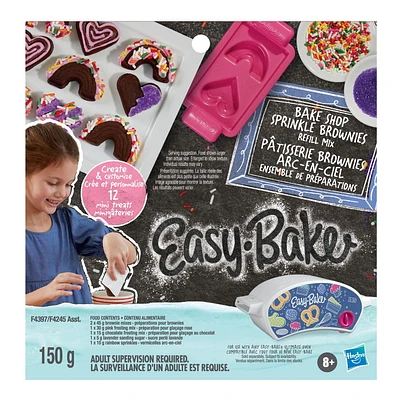 Easy-Bake Oven Mixes, Bake Shop Sprinkle Brownies Refill Mix, Ultimate Easy-Bake Oven, Baking for Kids, Baking Toy, Ages 8 and Up