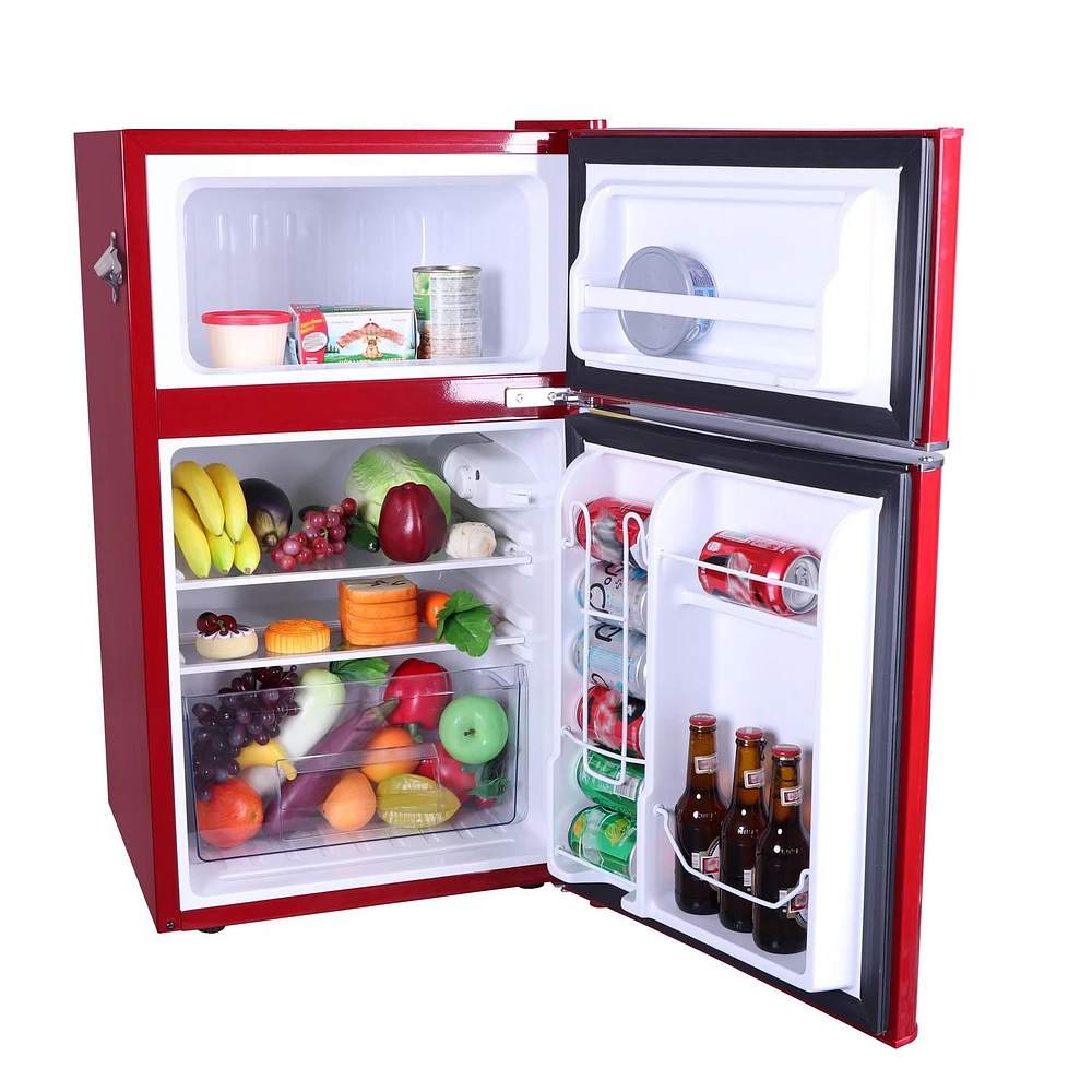 Frigidaire 3.2-cu ft 2-Door Compact Fridge - Red