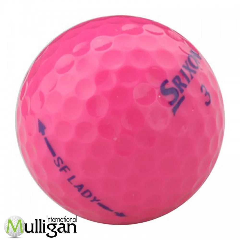 Mulligan - 12 Srixon Soft Feel Lady - No logo 5A Recycled Used Golf Balls, Pink