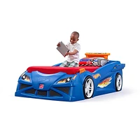 Lit d'auto de course Hot WheelsMC lit berceau à lit simple par Step2