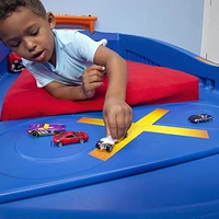 Lit d'auto de course Hot WheelsMC lit berceau à lit simple par Step2