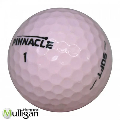 Mulligan - 12 Pinnacle Soft 4A Recycled Used Golf Balls, Pink