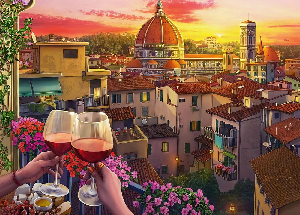 Ravensburger - Cozy Wine Terrace puzzle 500pc