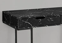 Monarch Specialties Computer Desk, Home Office, Laptop, Storage Drawers, 48"l, Work, Metal, Laminate, Black Marble Look, Contemporary, Modern