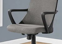 Monarch Specialties Office Chair, Adjustable Height, Swivel, Ergonomic, Armrests, Computer Desk, Work, Metal, Mesh, Black, Grey, Contemporary, Modern