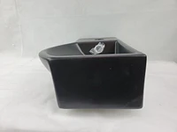 American Imaginations 14.7-in. W Above Counter Black Bathroom Vessel Sink For 1 Hole Left Drilling AI-29421