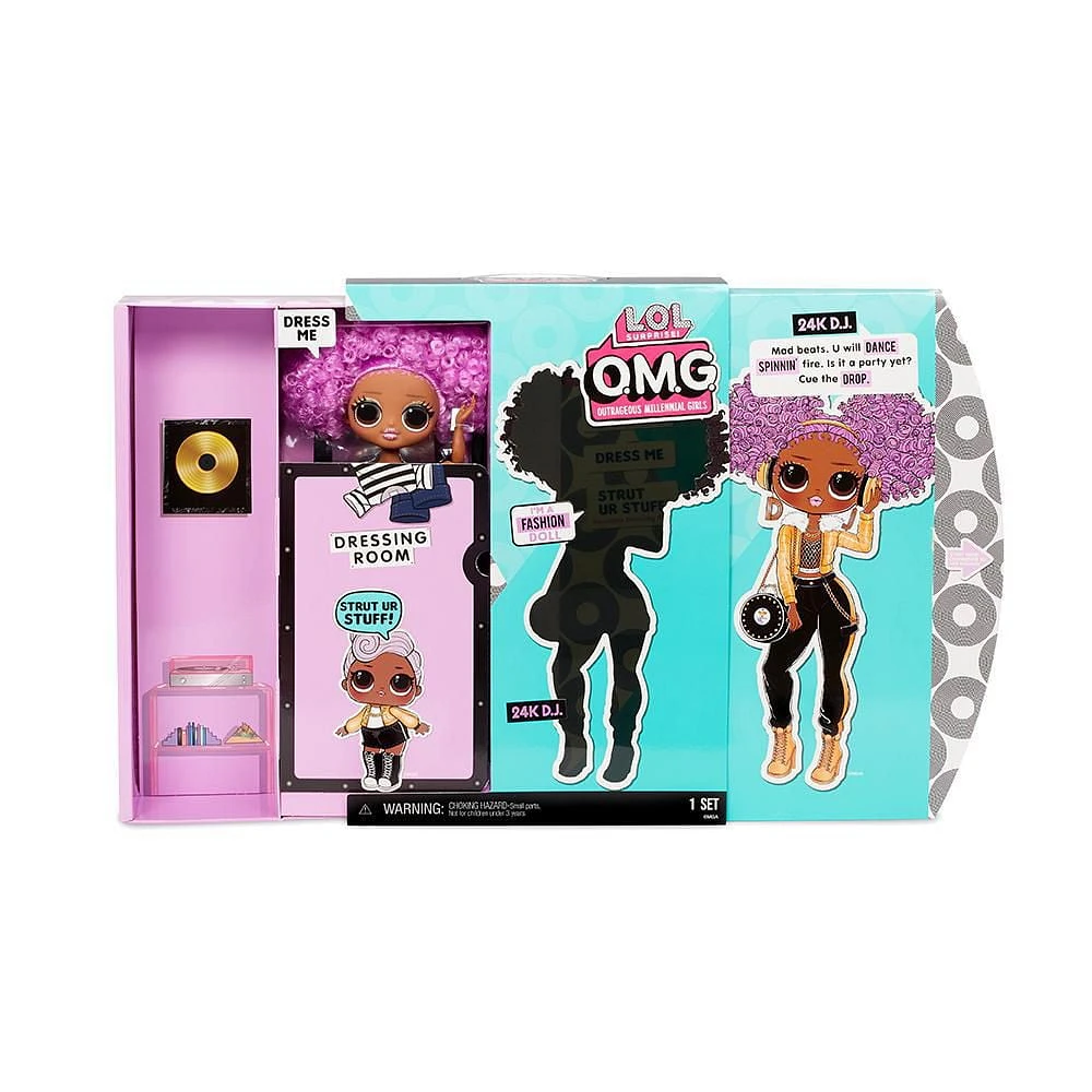 L.O.L. Surprise! O.M.G. 24K D.J. Fashion Doll with 20 Surprises