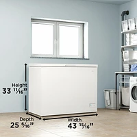 Danby DCF100A6WM 10.0 cu. ft. Square Model Chest Freezer DOE in White