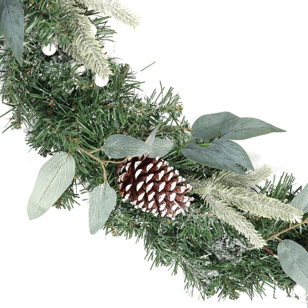 HOLIDAY TIME CHRISTMAS WHITE BERRY GARLAND