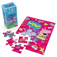 Peppa Pig 24-Piece Jigsaw Puzzle, for Families and Kids Ages 4 and up