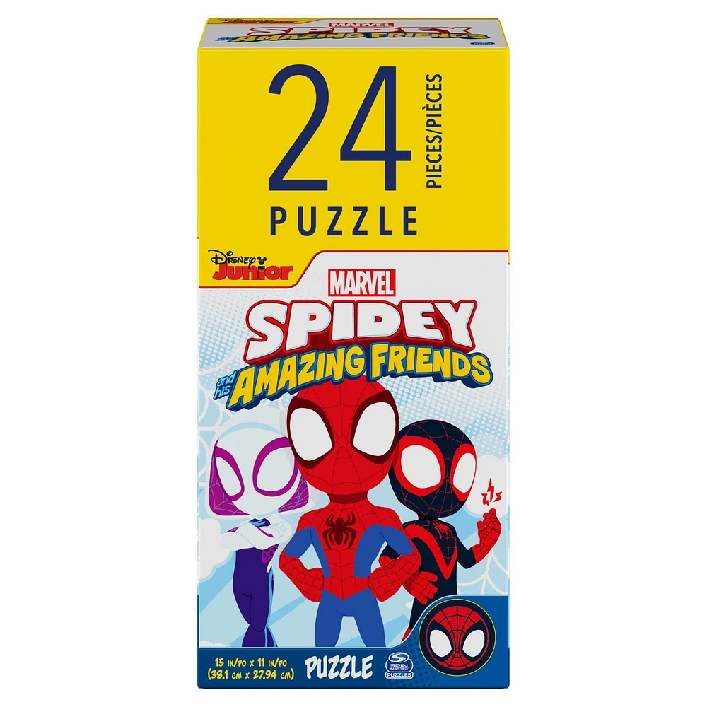 Spidey and Friends 24-Piece Jigsaw Puzzle for Families and Kids Ages 4 and up