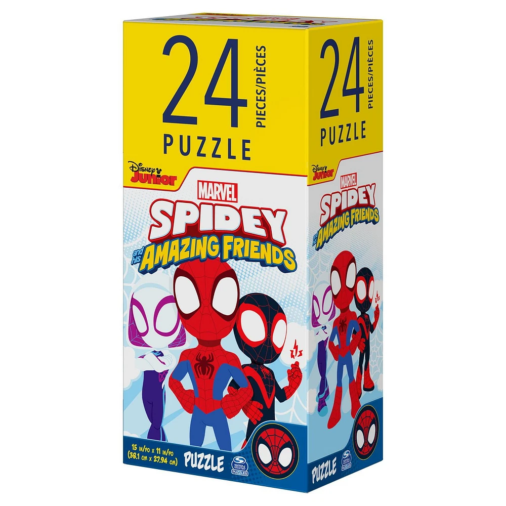 Spidey and Friends 24-Piece Jigsaw Puzzle for Families and Kids Ages 4 and up