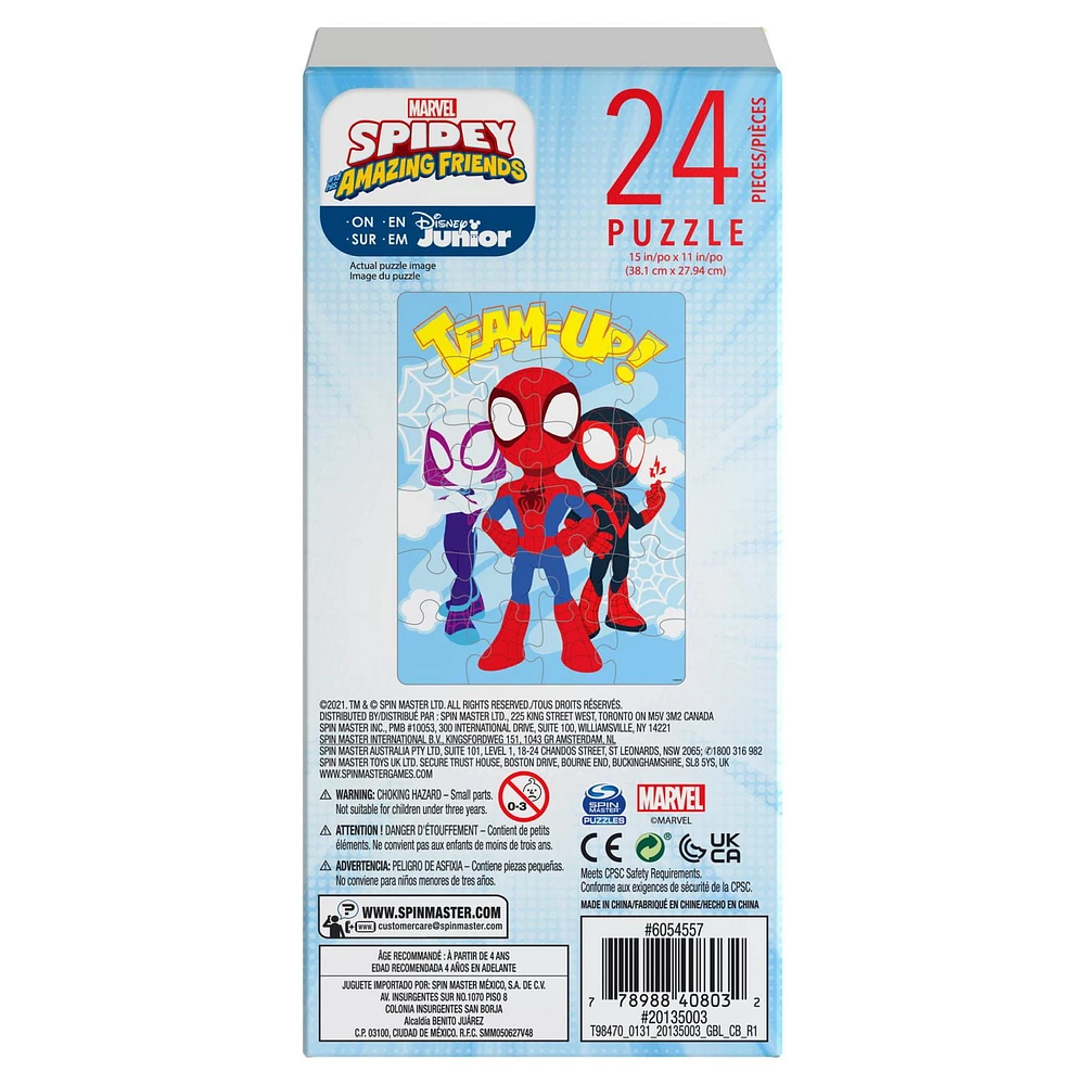 Spidey and Friends 24-Piece Jigsaw Puzzle for Families and Kids Ages 4 and up