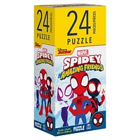 Spidey and Friends 24-Piece Jigsaw Puzzle for Families and Kids Ages 4 and up