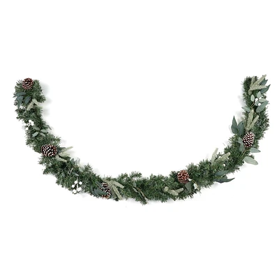 HOLIDAY TIME CHRISTMAS WHITE BERRY GARLAND