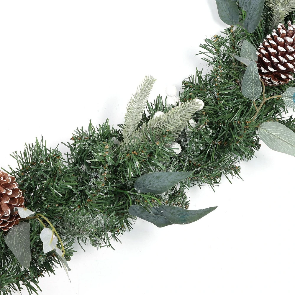 HOLIDAY TIME CHRISTMAS WHITE BERRY GARLAND