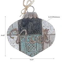 Metal Onion Shape Noel Wall Hanger