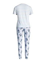 LILO & STICH Knit Sleep 2 Piece PJ set - Adults