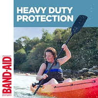 Très grands pansements adhésifs de marque BAND-AID® WATER BLOCK® TOUGH-STRIPS® pour le soin des plaies, Protection ultradurable pour les coupures et égratignures mineures, 10 pansements 10 unités