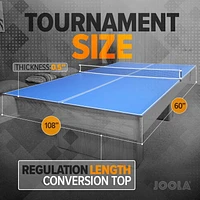 JOOLA 4-PIECE TETRA CONVERSION TABLE TENNIS TOP WITH NET SET