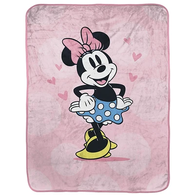 Minnie Mouse Kids Silk Touch Fleece Throw, 100% Polyester